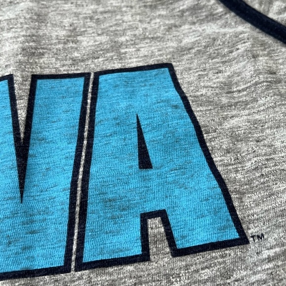 Women's University of Villanova Wildcats Victoria's Secret Pink NCAA Hoodie Tee - Picture 3 of 8